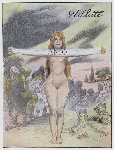 愛 作： Adolphe Leon Willette